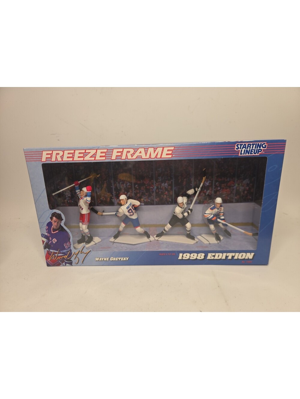 1998 Starting Lineup Wayne Gretzky Freeze Frame Multi Figure Kenner NHL MIB